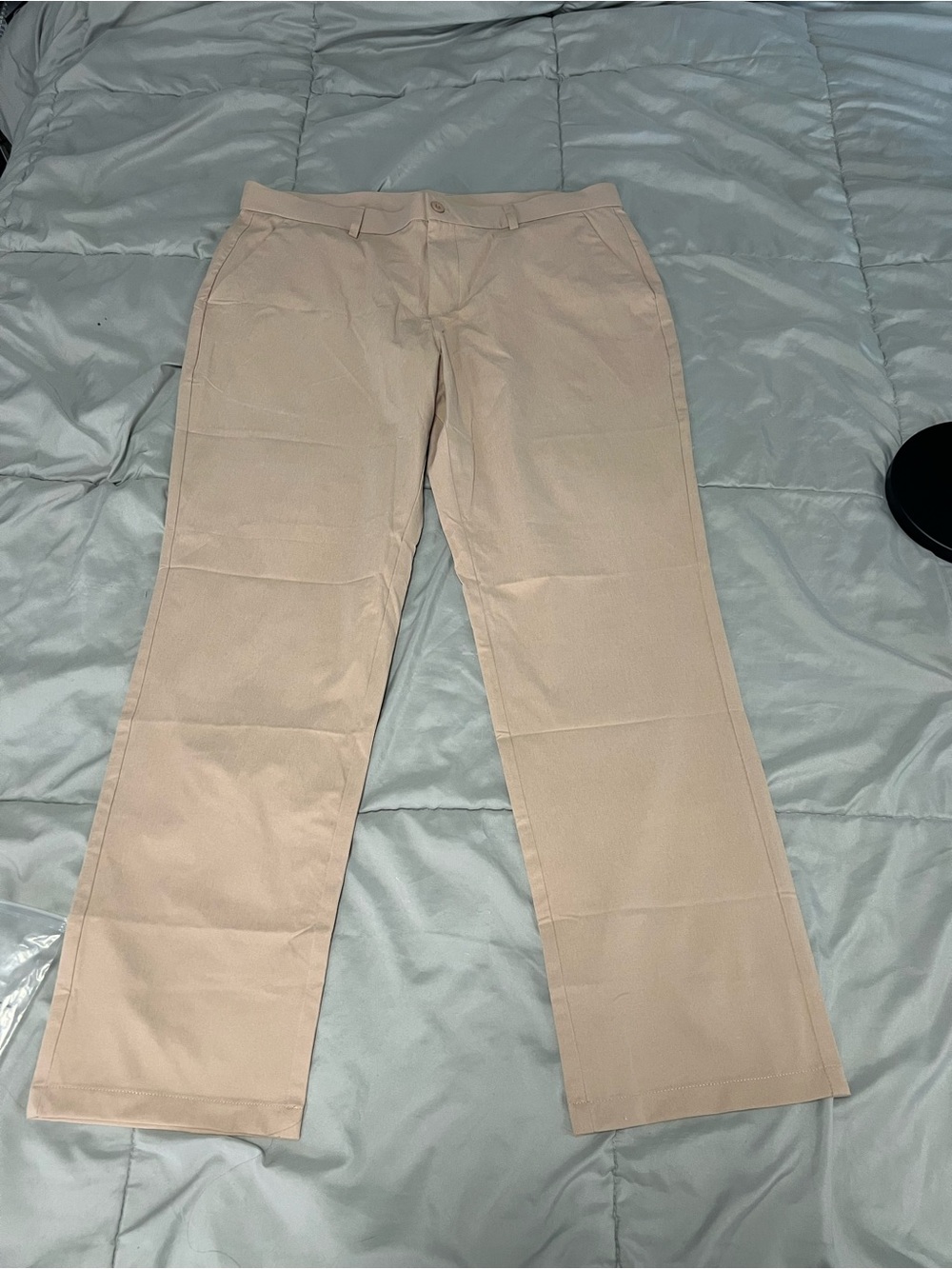 Men's Chino Pants in Light Beige - Classic Straight Fit